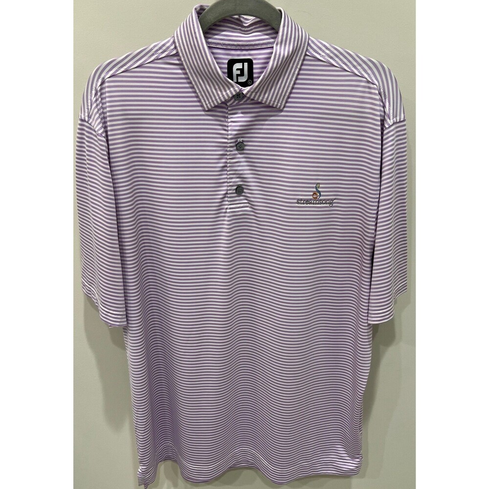 STREAMSONG GOLF RESORT - FOOTJOY GOLF SHIRT - MEN'S SIZE LARGE - PURPLE
